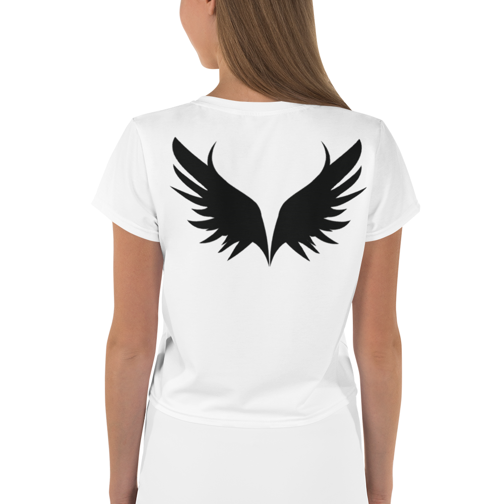 UNSYN Crop Top, BLACK Logo print