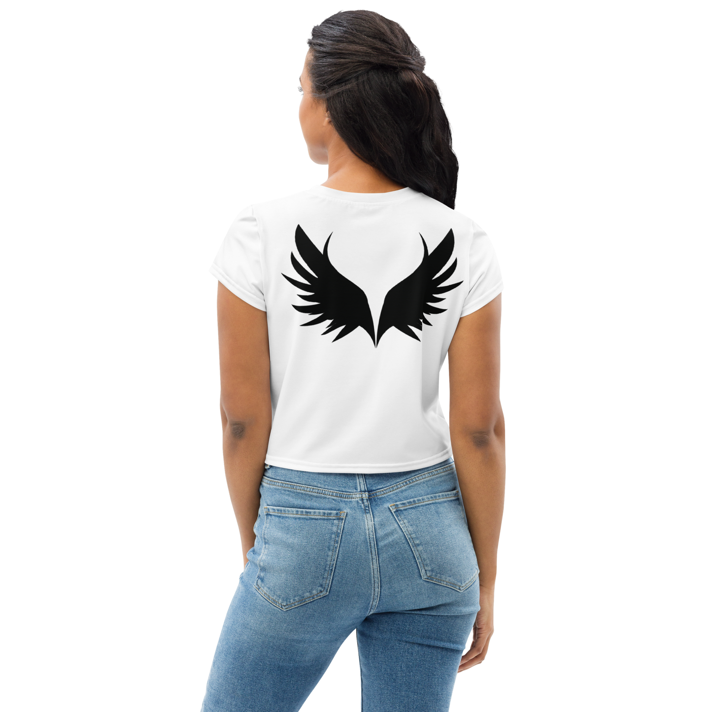 UNSYN Crop Top, BLACK Logo print