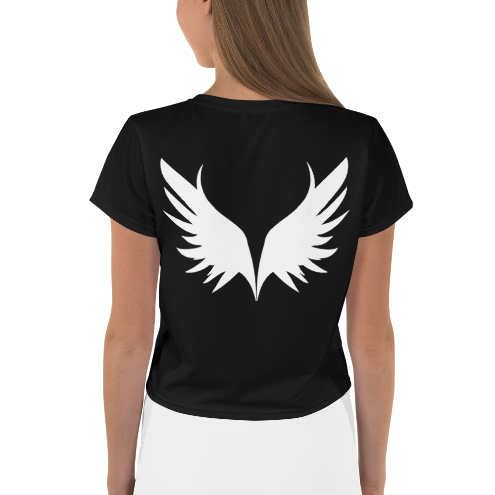 UNSYN Crop Top, WHITE Logo print