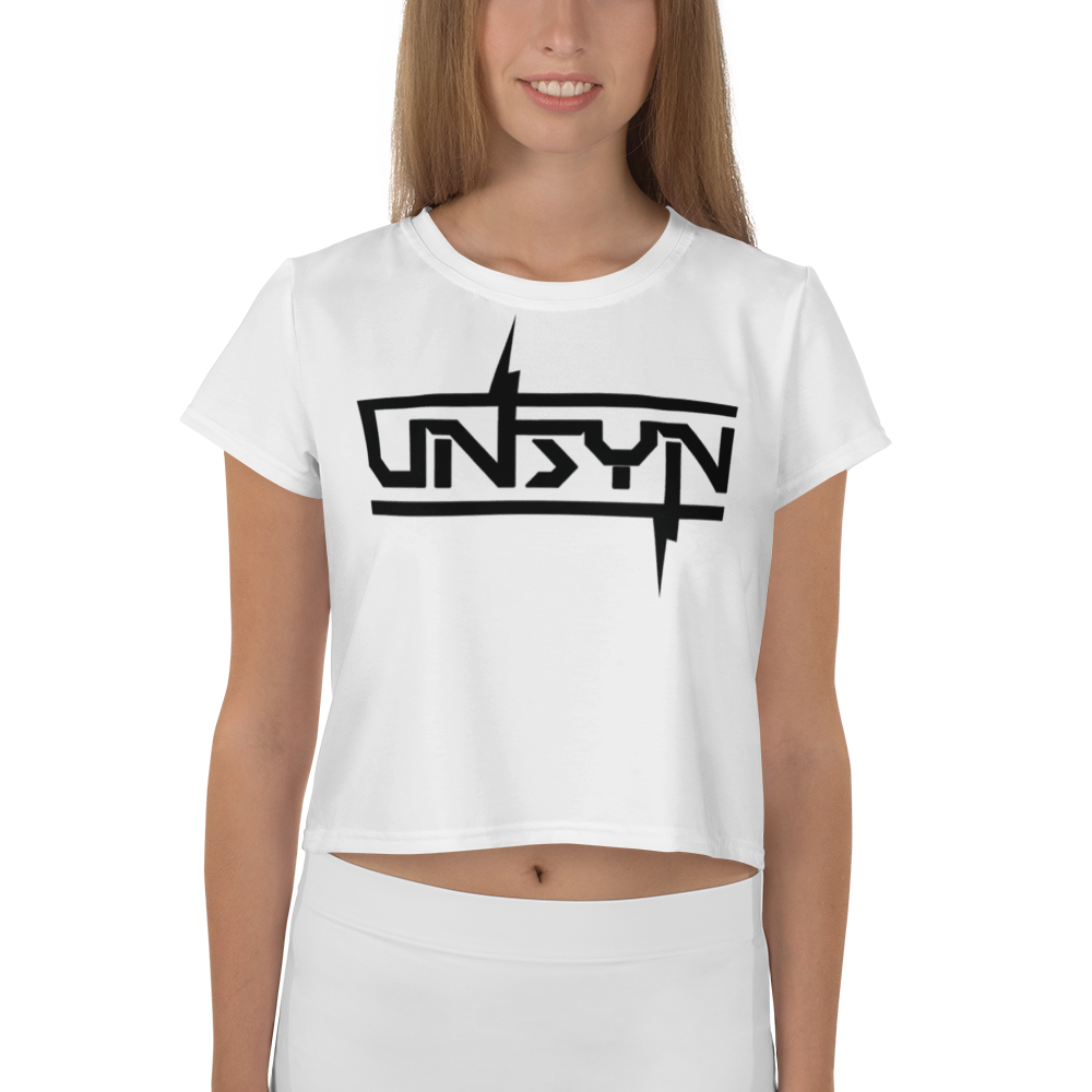UNSYN Crop Top, BLACK Logo print