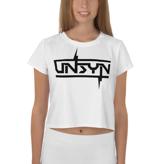 UNSYN Crop Top, BLACK Logo print