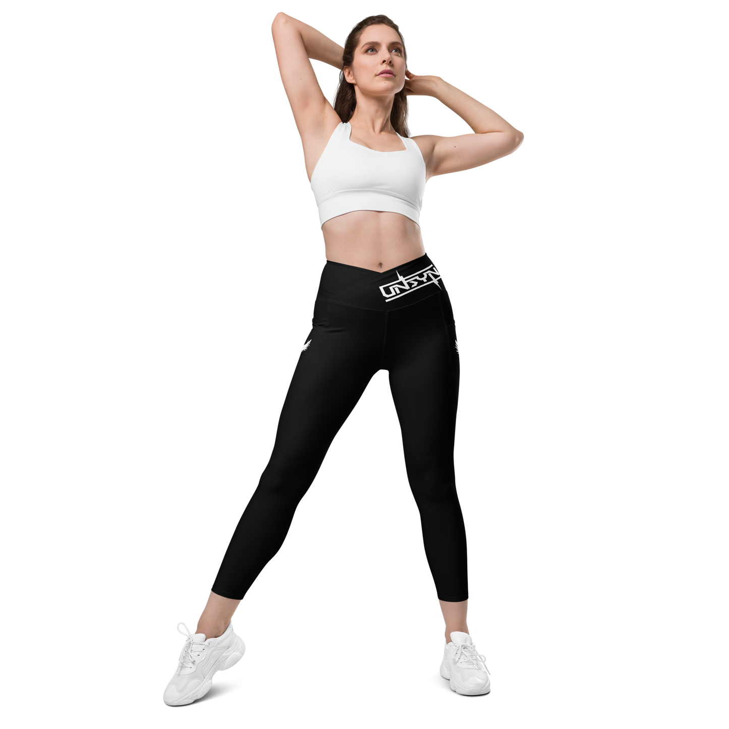 UNSYN Leggings - Crossover leggings with pockets 🏋🏽‍♀️