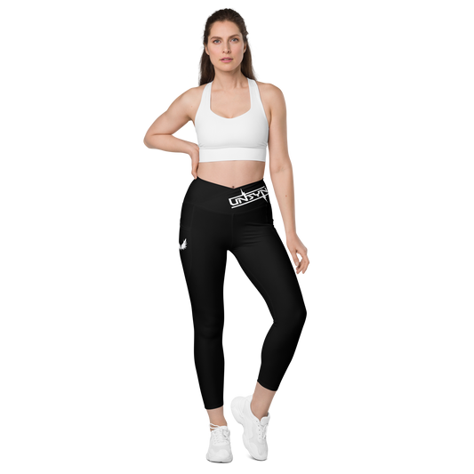 UNSYN Leggings - Crossover leggings with pockets 🏋🏽‍♀️