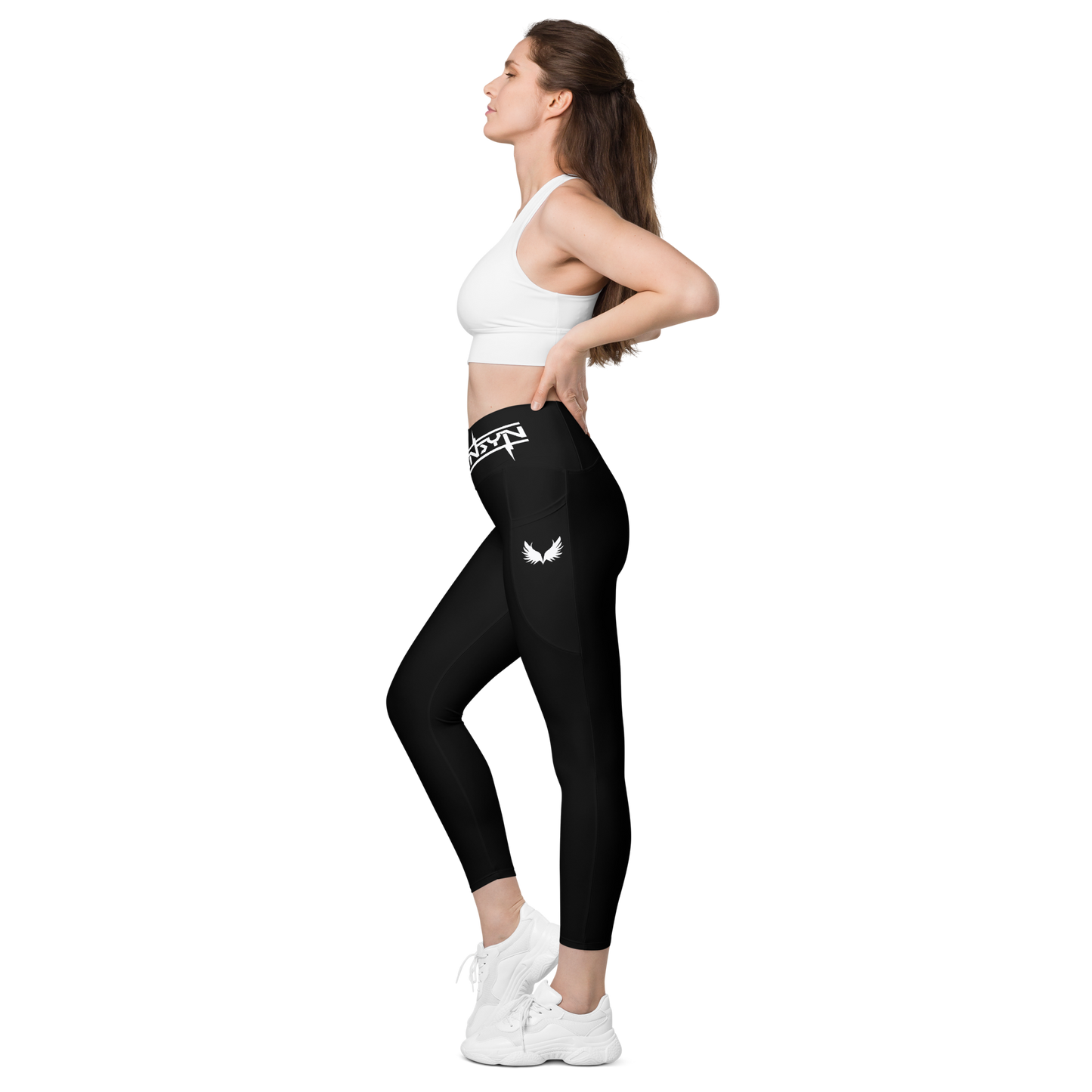 UNSYN Leggings - Crossover leggings with pockets 🏋🏽‍♀️