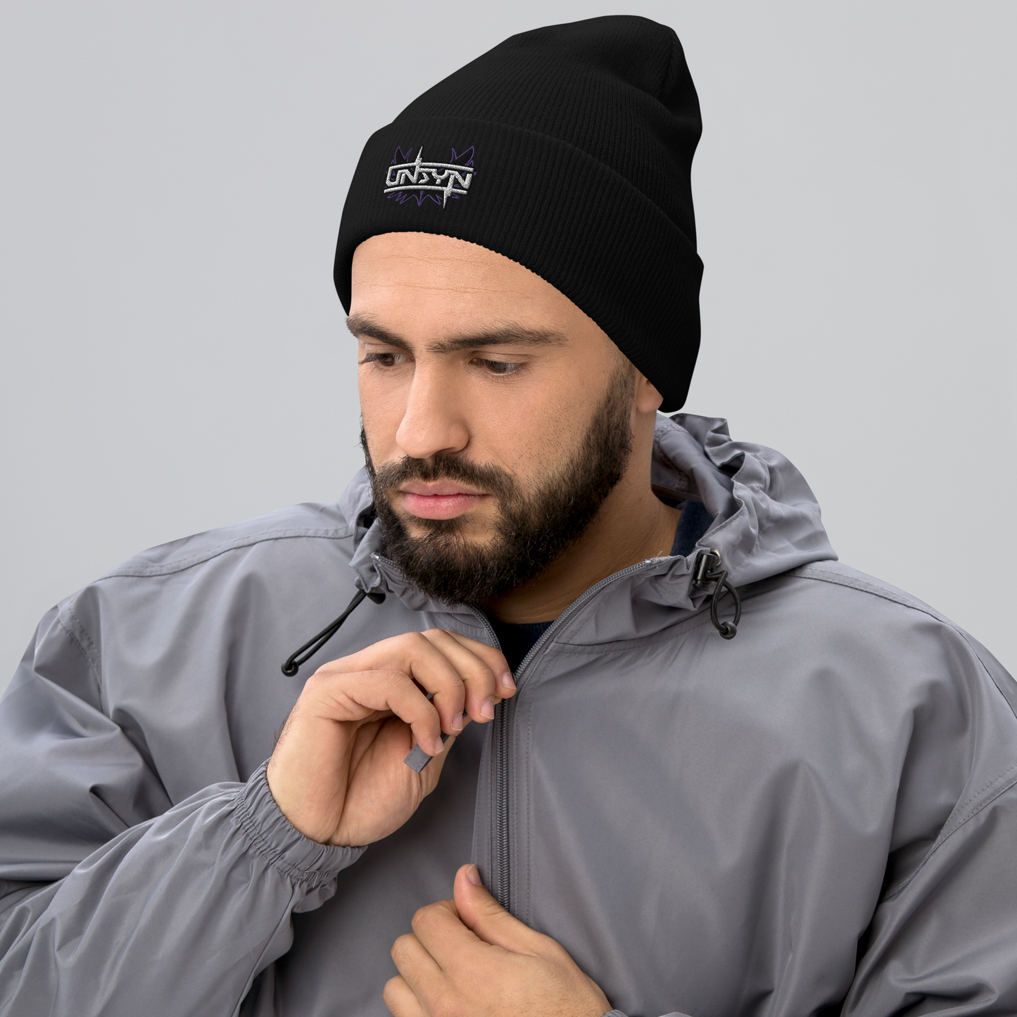 UNSYN Beanie - from Yupoong with embroidered (gestickt) logo