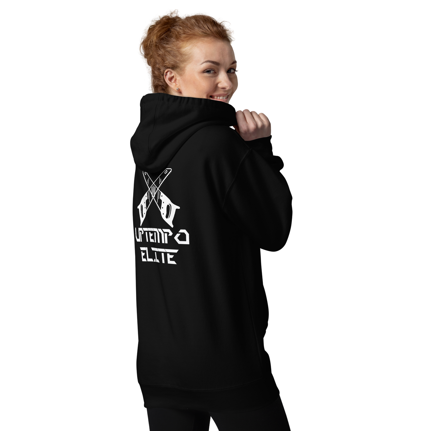 UNSYN Zaag Hoodie - Uptempo Elite, UNISEX, embroided (gestickt) & printed 🪚