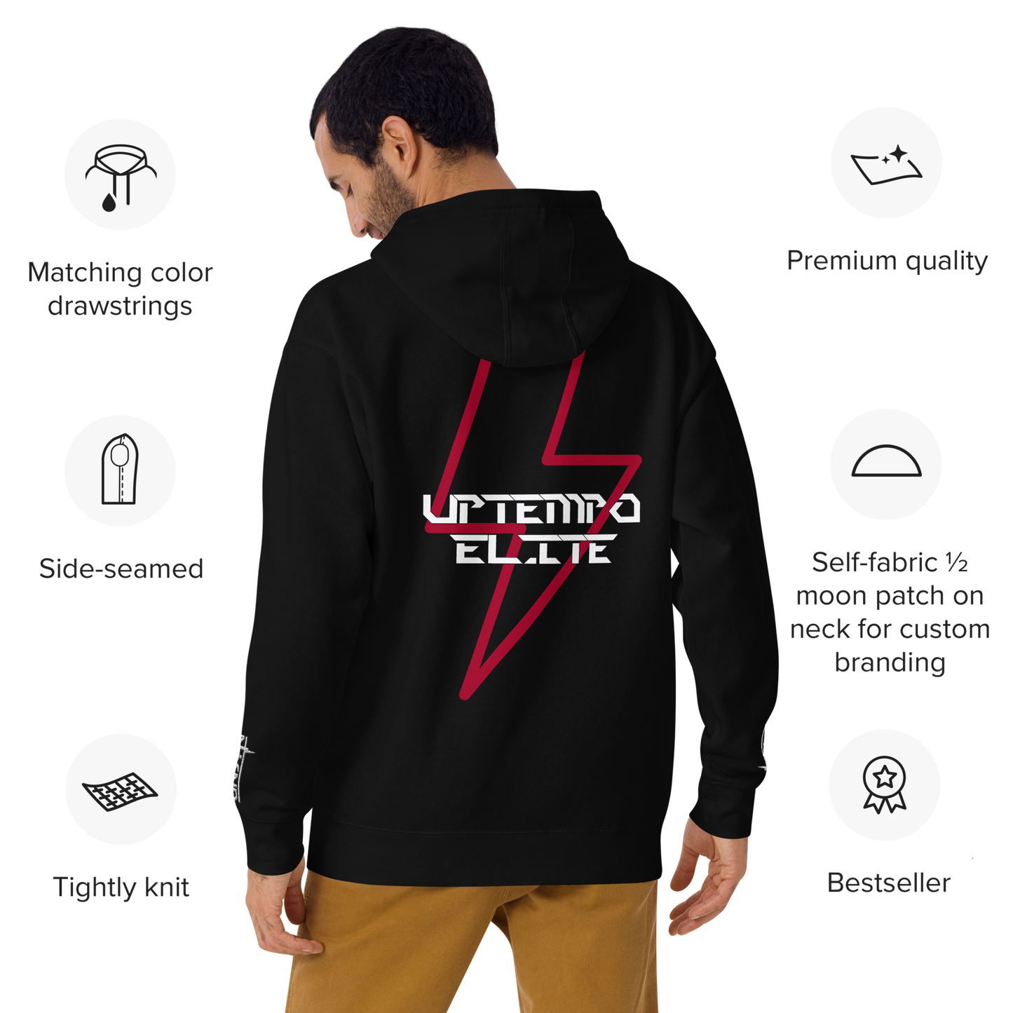 UNSYN Thunder Hoodie - Uptempo Elite, UNISEX, embroided (gestickt) & printed ⚡️