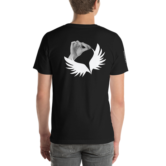 SALTYSYN LIMITED EDITION T-Shirt, 100% Cotton, UNISEX, WHITE embroided (gestickt) logo & print