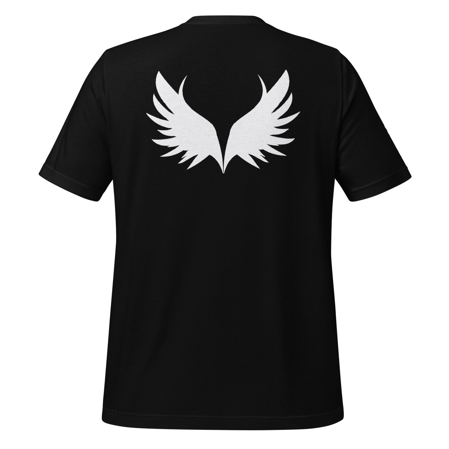 UNSYN Regular T-Shirt, 100% Cotton, UNISEX, WHITE embroided (gestickt) logo & print
