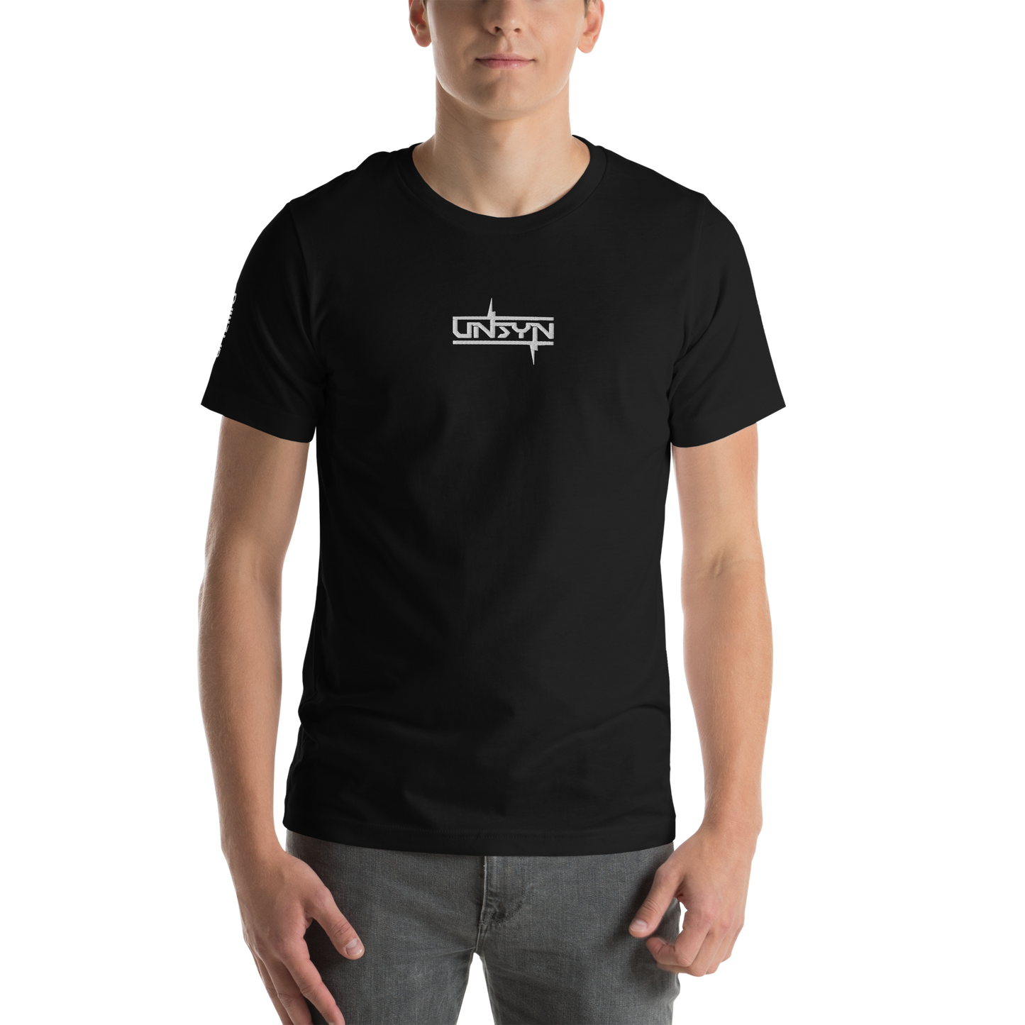 UNSYN Regular T-Shirt, 100% Cotton, UNISEX, embroided (gestickt) logo, front
