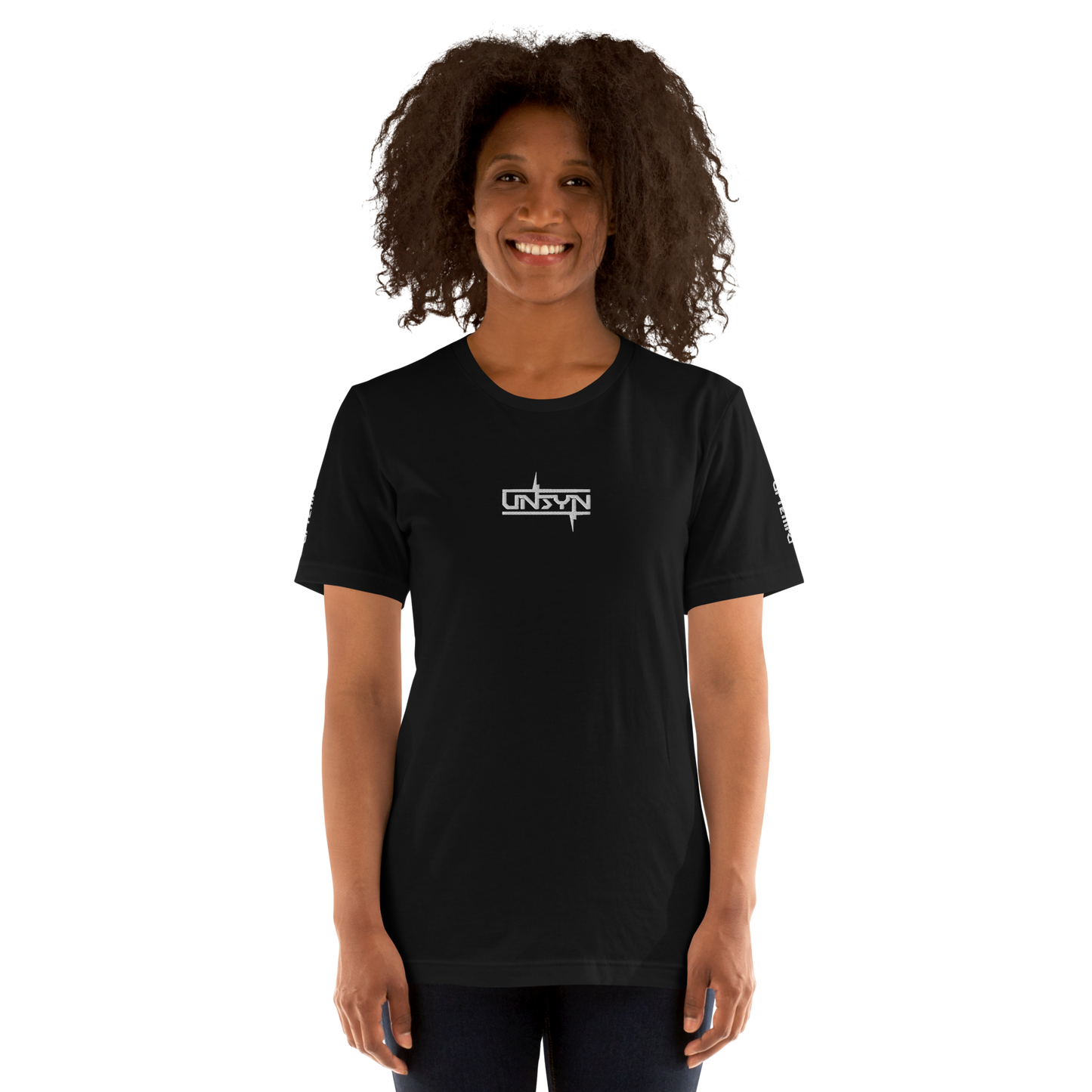 UNSYN Regular T-Shirt, 100% Cotton, UNISEX, embroided (gestickt) logo, front