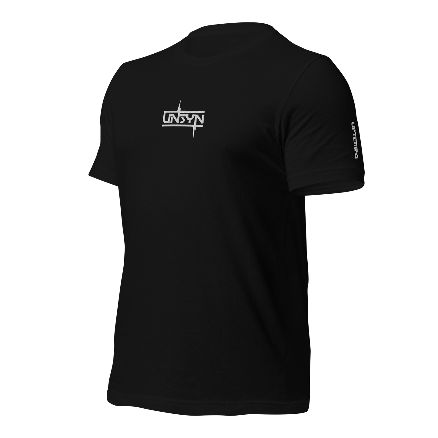 SALTYSYN LIMITED EDITION T-Shirt, 100% Cotton, UNISEX, WHITE embroided (gestickt) logo & print