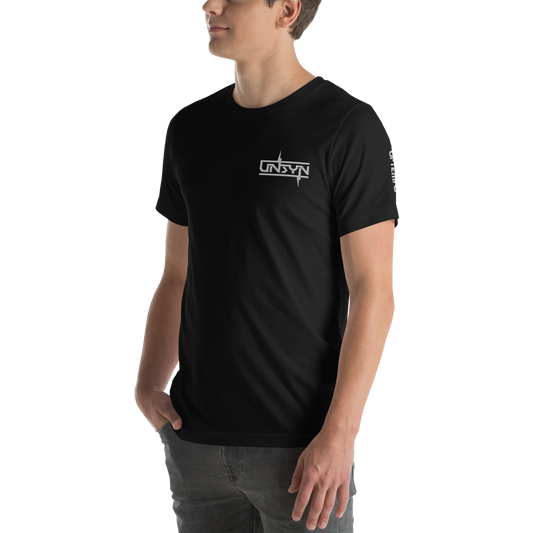 UNSYN Regular T-Shirt, 100% Cotton, UNISEX, embroided (gestickt) logo, front left
