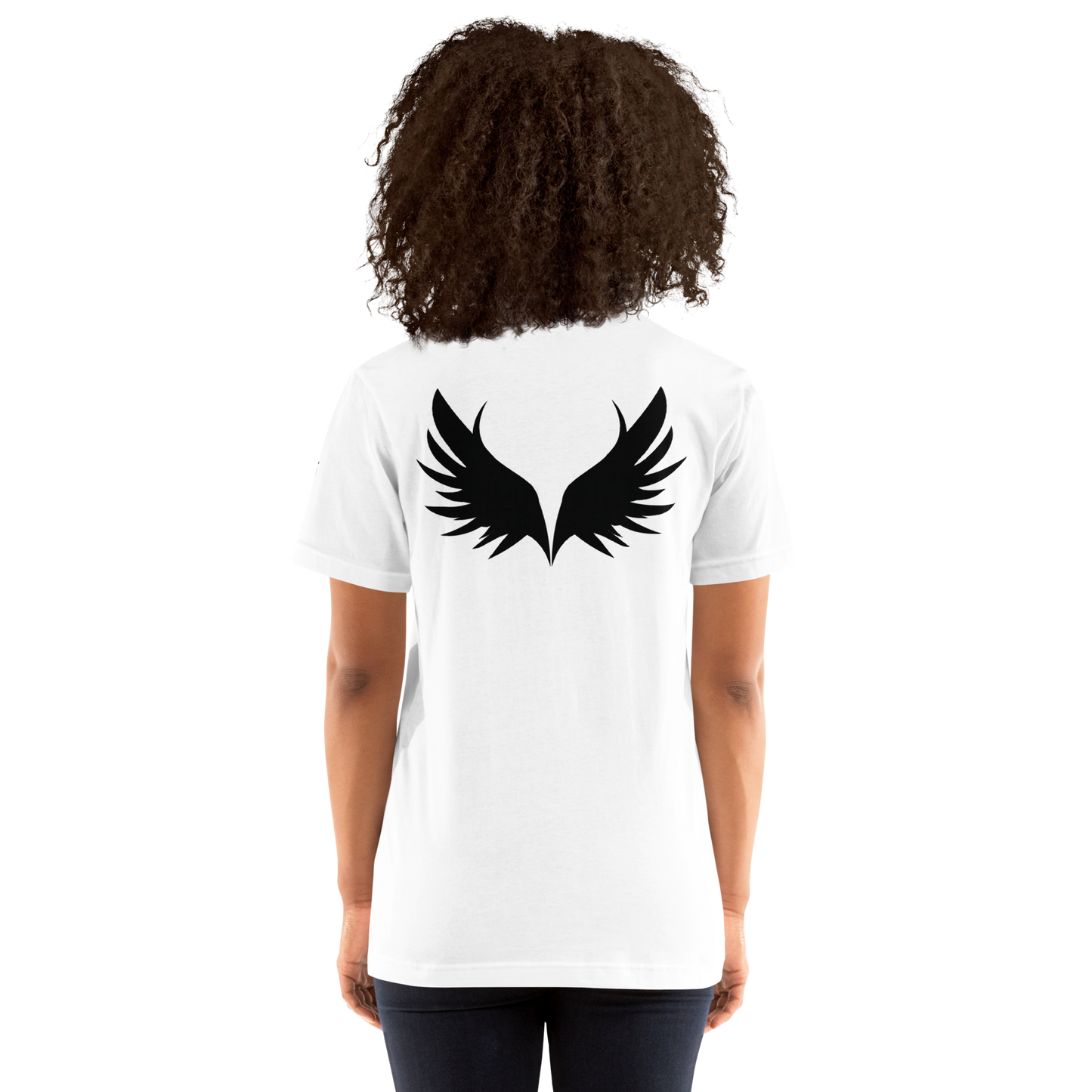 UNSYN Regular T-Shirt, 100% Cotton, UNISEX, BLACK embroided (gestickt) logo & print